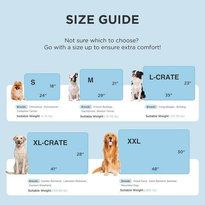 Cooling Mat for Large Dogs (Up to 50 lbs), Q-Max>0.5 Thin Breathable Cold Crate Pad for Pet, Portable Washable Kennel Bed for Summer Active Dog with Chill Cool Soothing Fabric to Rapid Cooling, Non-Slip, Portable, Cooling Tech