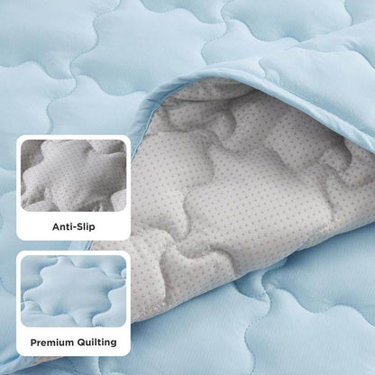 Cooling Mat for Large Dogs (Up to 50 lbs), Q-Max>0.5 Thin Breathable Cold Crate Pad for Pet, Portable Washable Kennel Bed for Summer Active Dog with Chill Cool Soothing Fabric to Rapid Cooling, Non-Slip, Portable, Cooling Tech