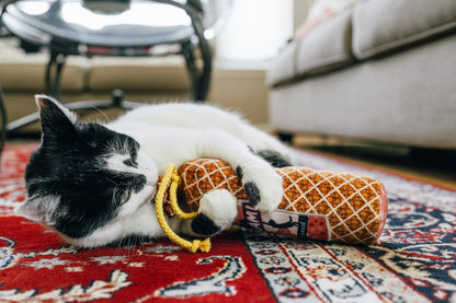 Feline Frenzy Salami Slammer Kicker Toy